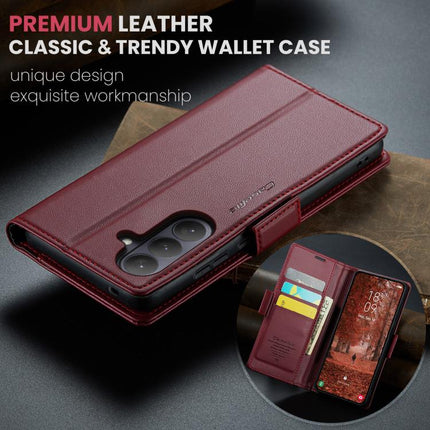 CaseMe 023 Butterfly Buckle Litchi Texture RFID Anti-theft Leather Phone Case, For Galaxy A37 5G, For Galaxy A27 5G, For Galaxy S25 FE 5G, For Galaxy Z Fold7