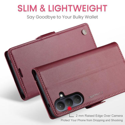 CaseMe 023 Butterfly Buckle Litchi Texture RFID Anti-theft Leather Phone Case, For Galaxy A37 5G, For Galaxy A27 5G, For Galaxy S25 FE 5G, For Galaxy Z Fold7