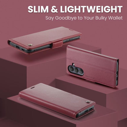 CaseMe 023 Butterfly Buckle Litchi Texture RFID Anti-theft Leather Phone Case, For Galaxy A37 5G, For Galaxy A27 5G, For Galaxy S25 FE 5G, For Galaxy Z Fold7