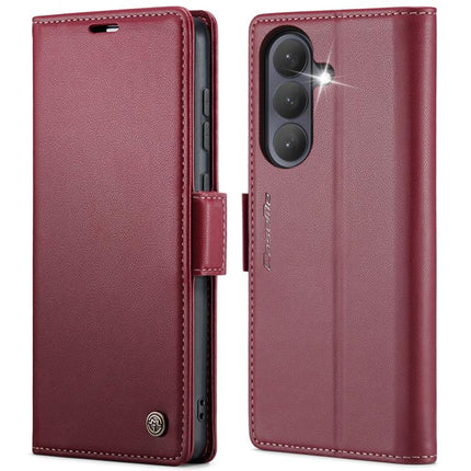 CaseMe 023 Butterfly Buckle Litchi Texture RFID Anti-theft Leather Phone Case, For Galaxy A37 5G, For Galaxy A27 5G, For Galaxy S25 FE 5G, For Galaxy Z Fold7