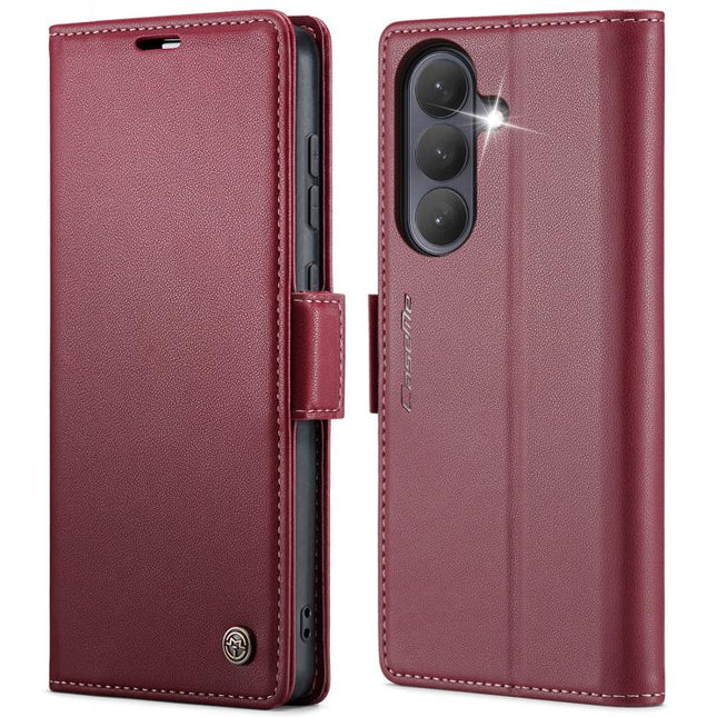 CaseMe 023 Butterfly Buckle Litchi Texture RFID Anti-theft Leather Phone Case, For Galaxy A37 5G, For Galaxy A27 5G, For Galaxy S25 FE 5G, For Galaxy Z Fold7