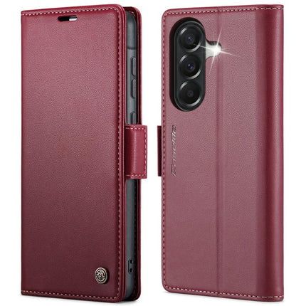 CaseMe 023 Butterfly Buckle Litchi Texture RFID Anti-theft Leather Phone Case, For Galaxy S26+ 5G, For Galaxy S26 Ultra 5G, For Galaxy S26 5G, For Galaxy A57 5G