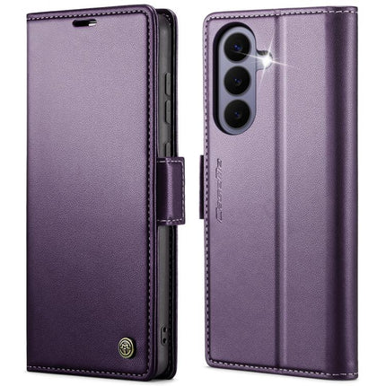 CaseMe 023 Butterfly Buckle Litchi Texture RFID Anti-theft Leather Phone Case, For Galaxy S26+ 5G, For Galaxy S26 Ultra 5G, For Galaxy S26 5G, For Galaxy A57 5G