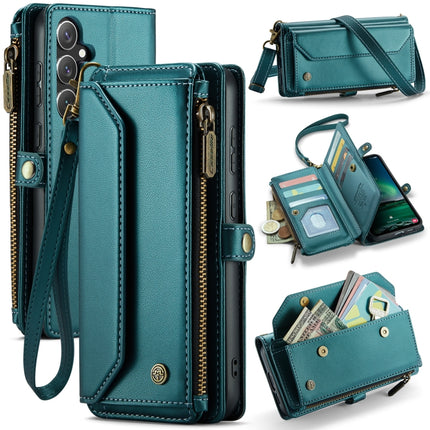 CaseMe C36 Card Slots Zipper Wallet RFID Anti-theft Leather Phone Case, For Samsung Galaxy S25 Edge 5G, For Samsung Galaxy A56 5G, For Samsung Galaxy A36, For Samsung Galaxy S24 FE 5G