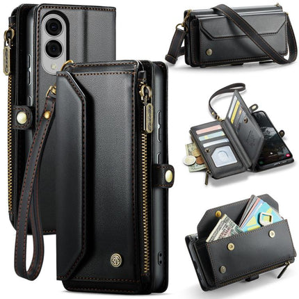 CaseMe C36 Card Slots Zipper Wallet RFID Anti-theft Leather Phone Case, For Samsung Galaxy S25 Edge 5G, For Samsung Galaxy A56 5G, For Samsung Galaxy A36, For Samsung Galaxy S24 FE 5G