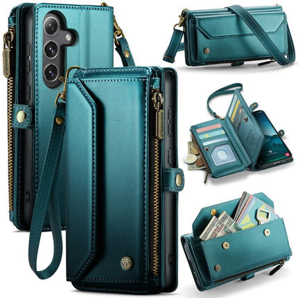 CaseMe C36 Card Slots Zipper Wallet RFID Anti-theft Leather Phone Case, For Samsung Galaxy S25 Edge 5G, For Samsung Galaxy A56 5G, For Samsung Galaxy A36, For Samsung Galaxy S24 FE 5G