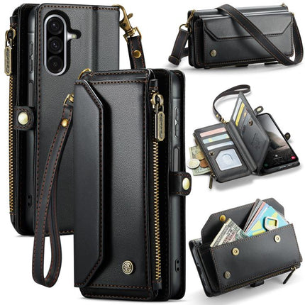 CaseMe C36 Card Slots Zipper Wallet RFID Anti-theft Leather Phone Case, For Samsung Galaxy A37 5G, For Samsung Galaxy S25 FE 5G, For Samsung Galaxy A17 4G, For Samsung Galaxy Z Fold7