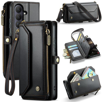 CaseMe C36 Card Slots Zipper Wallet RFID Anti-theft Leather Phone Case, For Samsung Galaxy S26+ 5G, For Samsung Galaxy S26 Ultra 5G, For Samsung Galaxy S26 5G, For Samsung Galaxy A57 5G