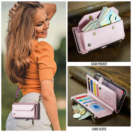 CaseMe C36 Card Slots Zipper Wallet RFID Anti-theft Leather Phone Case, For Samsung Galaxy A37 5G, For Samsung Galaxy S25 FE 5G, For Samsung Galaxy A17 4G, For Samsung Galaxy Z Fold7