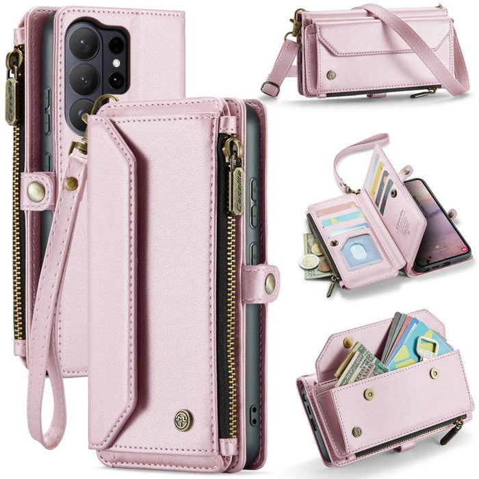 CaseMe C36 Card Slots Zipper Wallet RFID Anti-theft Leather Phone Case, For Samsung Galaxy A37 5G, For Samsung Galaxy S25 FE 5G, For Samsung Galaxy A17 4G, For Samsung Galaxy Z Fold7