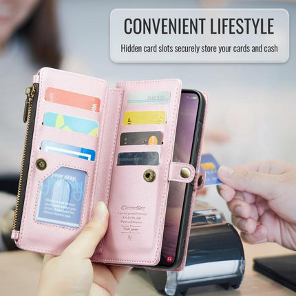 CaseMe C36 Card Slots Zipper Wallet RFID Anti-theft Leather Phone Case, For Samsung Galaxy A37 5G, For Samsung Galaxy S25 FE 5G, For Samsung Galaxy A17 4G, For Samsung Galaxy Z Fold7
