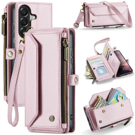 CaseMe C36 Card Slots Zipper Wallet RFID Anti-theft Leather Phone Case, For Samsung Galaxy A37 5G, For Samsung Galaxy S25 FE 5G, For Samsung Galaxy A17 4G, For Samsung Galaxy Z Fold7