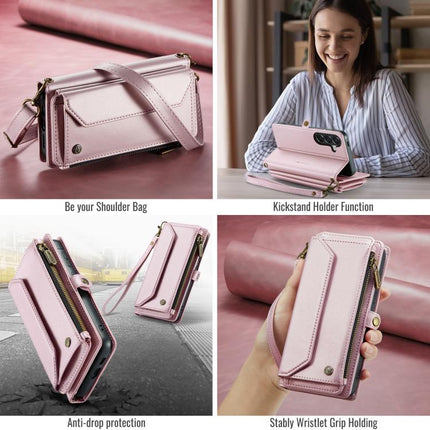 CaseMe C36 Card Slots Zipper Wallet RFID Anti-theft Leather Phone Case, For Samsung Galaxy A37 5G, For Samsung Galaxy S25 FE 5G, For Samsung Galaxy A17 4G, For Samsung Galaxy Z Fold7