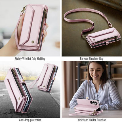 CaseMe C36 Card Slots Zipper Wallet RFID Anti-theft Leather Phone Case, For Samsung Galaxy S26+ 5G, For Samsung Galaxy S26 Ultra 5G, For Samsung Galaxy S26 5G, For Samsung Galaxy A57 5G