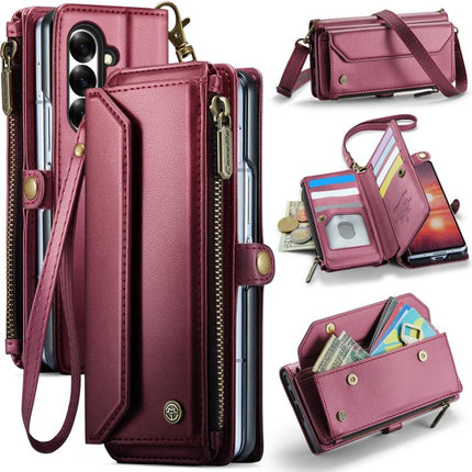 CaseMe C36 Card Slots Zipper Wallet RFID Anti-theft Leather Phone Case, For Samsung Galaxy S26+ 5G, For Samsung Galaxy S26 Ultra 5G, For Samsung Galaxy S26 5G, For Samsung Galaxy A57 5G