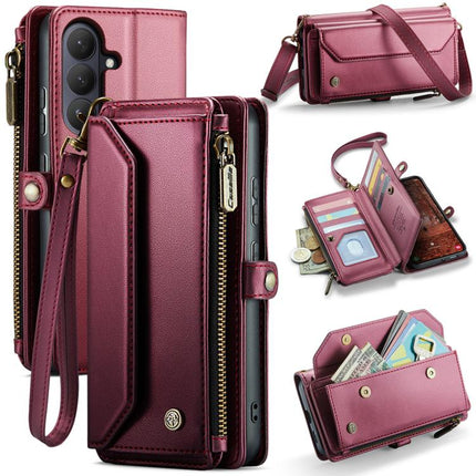 CaseMe C36 Card Slots Zipper Wallet RFID Anti-theft Leather Phone Case, For Samsung Galaxy S26+ 5G, For Samsung Galaxy S26 Ultra 5G, For Samsung Galaxy S26 5G, For Samsung Galaxy A57 5G