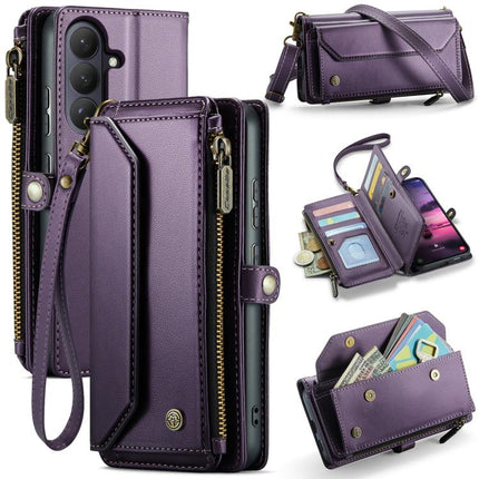 CaseMe C36 Card Slots Zipper Wallet RFID Anti-theft Leather Phone Case, For Samsung Galaxy S26+ 5G, For Samsung Galaxy S26 Ultra 5G, For Samsung Galaxy S26 5G, For Samsung Galaxy A57 5G