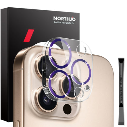 NORTHJO Camera Lens Protector CD Veins 3D Tempered Glass Film, For iPhone 16 Pro / 16 Pro Max, For iPhone 16 / 16 Plus