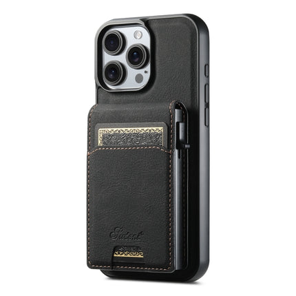 Suteni H19 Litchi Grain 2-in-1 MagSafe Removable Card Box Back Phone Case, For iPhone 15, For iPhone 14 Plus, For iPhone 14, For iPhone 14 Pro, For iPhone 14 Pro Max, For iPhone 13 Pro Max, For iPhone 13 Pro, For iPhone 13, For iPhone 12               ...