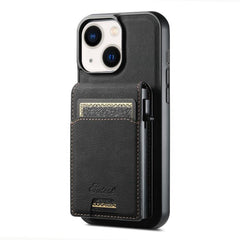 Suteni H19 Litchi Grain 2-in-1 MagSafe Removable Card Box Back Phone Case