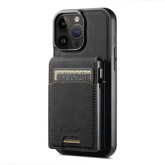 Suteni H19 Litchi Grain 2-in-1 MagSafe Removable Card Box Back Phone Case