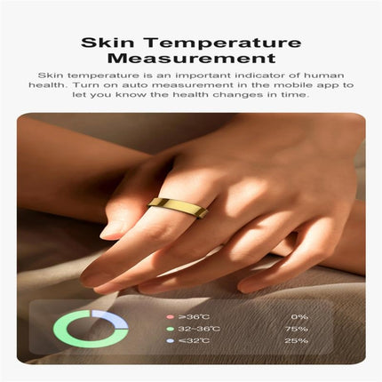 R09 SIZE 8 Smart Ring, Support Heart Rate / Blood Oxygen / Sleep Monitoring / Multiple Sports Modes