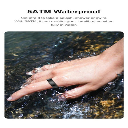 R09 SIZE 8 Smart Ring, Support Heart Rate / Blood Oxygen / Sleep Monitoring / Multiple Sports Modes