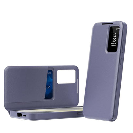 Smart View Window Leather Phone Case with Card Slot, For Samsung Galaxy Z Fold5 5G, For Samsung Galaxy S23 Ultra 5G, For Samsung Galaxy S23+ 5G, For Samsung Galaxy S23 5G