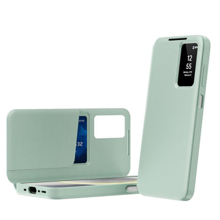 Smart View Window Leather Phone Case with Card Slot, For Samsung Galaxy A56 5G, For Samsung Galaxy S25 5G, For Samsung Galaxy S25+ 5G, For Samsung Galaxy S25 Ultra 5G