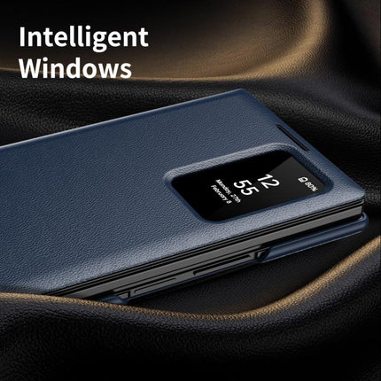 Smart View Window Leather Phone Case with Card Slot, For Samsung Galaxy Z TriFold, For Samsung Galaxy S26 Ultra 5G, For Samsung Galaxy A57 5G, For Samsung Galaxy A37 5G