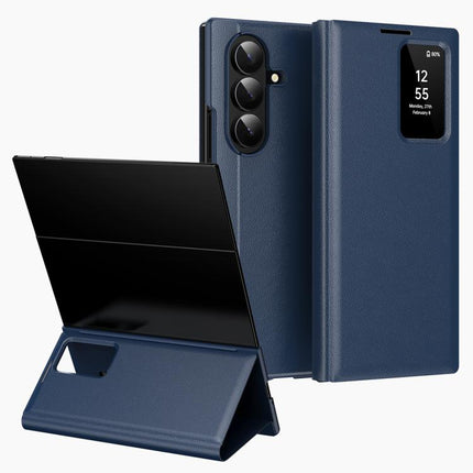 Smart View Window Leather Phone Case with Card Slot, For Samsung Galaxy Z TriFold, For Samsung Galaxy S26 Ultra 5G, For Samsung Galaxy A57 5G, For Samsung Galaxy A37 5G