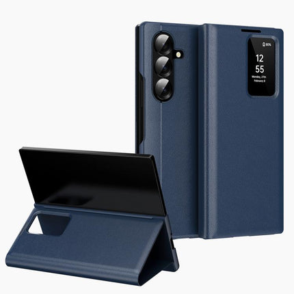Smart View Window Leather Phone Case with Card Slot, For Samsung Galaxy Z TriFold, For Samsung Galaxy S26 Ultra 5G, For Samsung Galaxy A57 5G, For Samsung Galaxy A37 5G