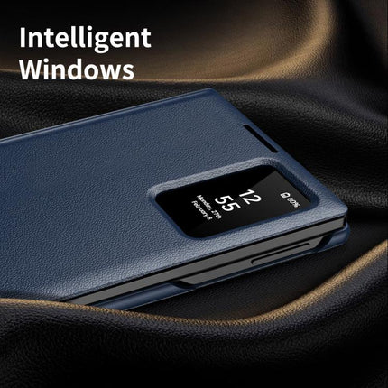 Smart View Window Leather Phone Case with Card Slot, For Samsung Galaxy Z TriFold, For Samsung Galaxy S26 Ultra 5G, For Samsung Galaxy A57 5G, For Samsung Galaxy A37 5G