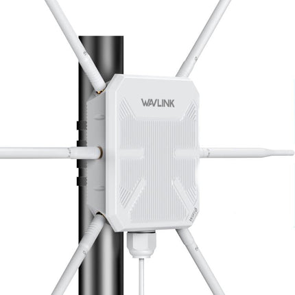 WAVLINK WN588HX3 AX3000 Outdoor WiFi Extender with 6 Antennas Dual Band WiFi Repeater, US Plug, UK Plug, EU Plug, AU Plug