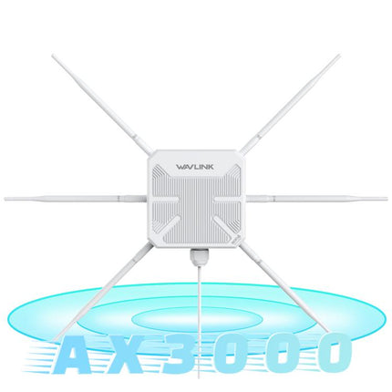 WAVLINK WN588HX3 AX3000 Outdoor WiFi Extender with 6 Antennas Dual Band WiFi Repeater, US Plug, UK Plug, EU Plug, AU Plug