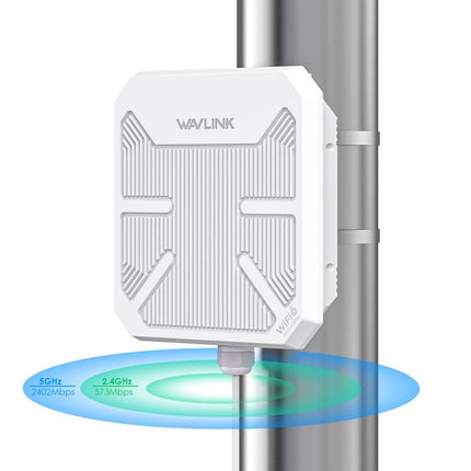 WAVLINK WN573HP3 Built-In 12dBi Directional Antenna Outdoor AX3000 Dual Band Repeater, US Plug, EU Plug, UK Plug, AU Plug