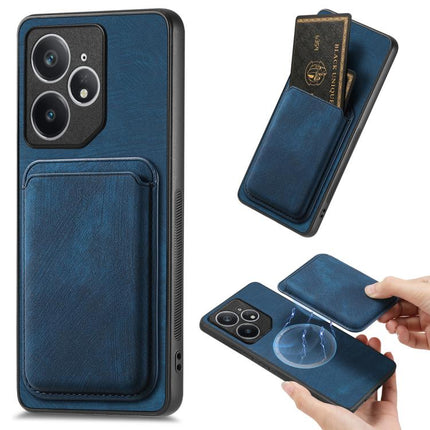Retro Leather Card Bag Magnetic Phone Case, For Realme 14 Pro+, For Realme 14 Pro, For Realme Neo7