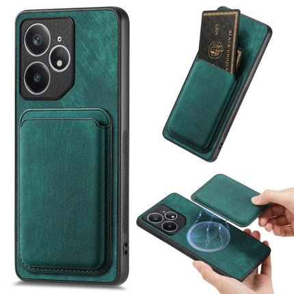 Retro Leather Card Bag Magnetic Phone Case, For Realme 14 Pro+, For Realme 14 Pro, For Realme Neo7