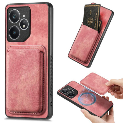 Retro Leather Card Bag Magnetic Phone Case, For Realme 14 Pro+, For Realme 14 Pro, For Realme Neo7