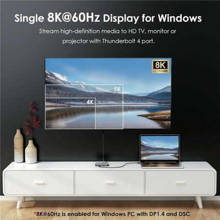 WAVLINK UTD49T 100W PD Input USB-A High Speed Data Transfer Adapter Thunderbolt 4 Hub, UTD49T