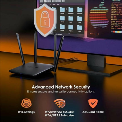 WAVLINK WN530BE1 Gigabit Ports High-Speed WiFi 2.4GHz / 5GHz Dual-Band Gaming Router