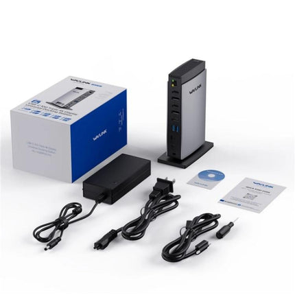 WAVLINK WL-UG69PD13Pro DisplayLink Docking Station 15 in 1 USB-C Hub for MacBook Laptop