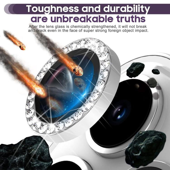 Kalebol Individual Camera Lens Diamond Ring Protector, For Samsung Galaxy Z Fold7 5G, For Samsung Galaxy Z Flip7 5G, For Samsung Galaxy S25 Edge 5G, For Samsung Galaxy A06 5G, For Samsung Galaxy A56 5G, For Samsung Galaxy A26 5G, For Samsung Galaxy A36...