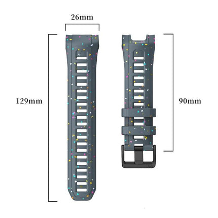 Eco-Friendly Granular Colorful Dots Silicone Watch Band, For Garmin Instinct 3 AMOLED / Solar 50mm, For Garmin Instinct 3 AMOLED / Solar 45mm