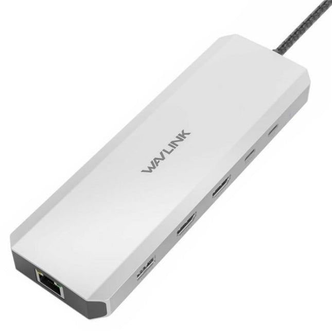 WAVLINK UMD309 Dual HD PD100W 10Gbps USB-A USB-C Docking Station 10 in 1 HUB, UMD309