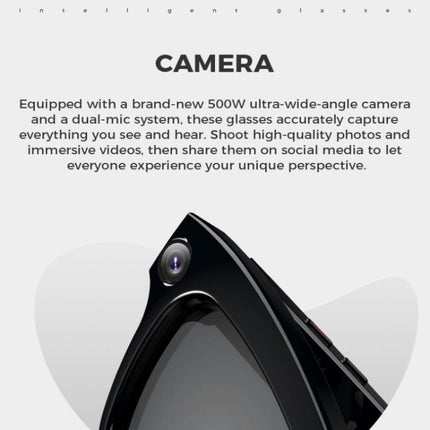 M01 Smart Glasses, with HD Camera, Support Bluetooth Call, AI Intelligent Translation