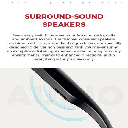 M01 Smart Glasses, with HD Camera, Support Bluetooth Call, AI Intelligent Translation