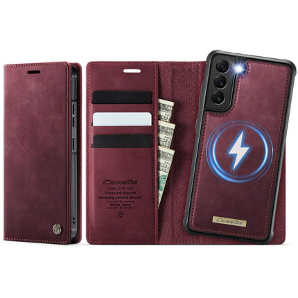 CaseMe C49 Magnetic RFID Blocking Detachable Wallet Leather Phone Case, For Samsung Galaxy S22+ 5G, For Samsung Galaxy S22 5G, For Samsung Galaxy S21 FE 5G, For Samsung Galaxy S21 5G