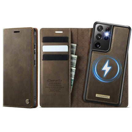 CaseMe C49 Magnetic RFID Blocking Detachable Wallet Leather Phone Case, For Samsung Galaxy S21+ 5G, For Samsung Galaxy S21 Ultra 5G, For Samsung Galaxy S20 Ultra, For Samsung Galaxy S20