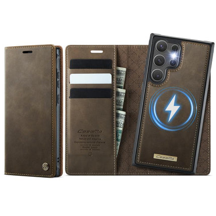 CaseMe C49 Magnetic RFID Blocking Detachable Wallet Leather Phone Case, For Samsung Galaxy S25 FE 5G, For Samsung Galaxy S25 Edge 5G, For Samsung Galaxy A56 5G, For Samsung Galaxy S25 Ultra 5G